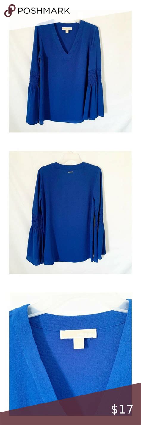 michael kors pullover blume|Women's Blue Designer Tops .